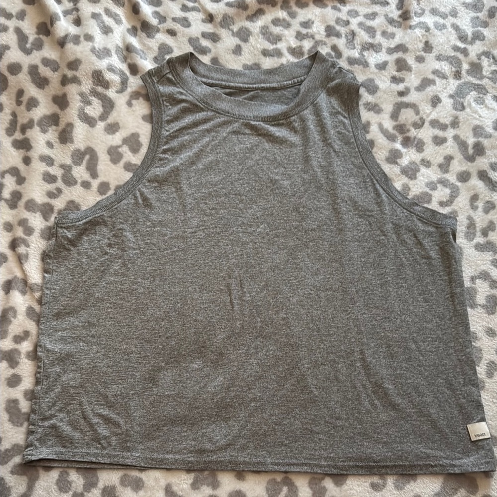 Vuori Sleeveless Gray Tank Top